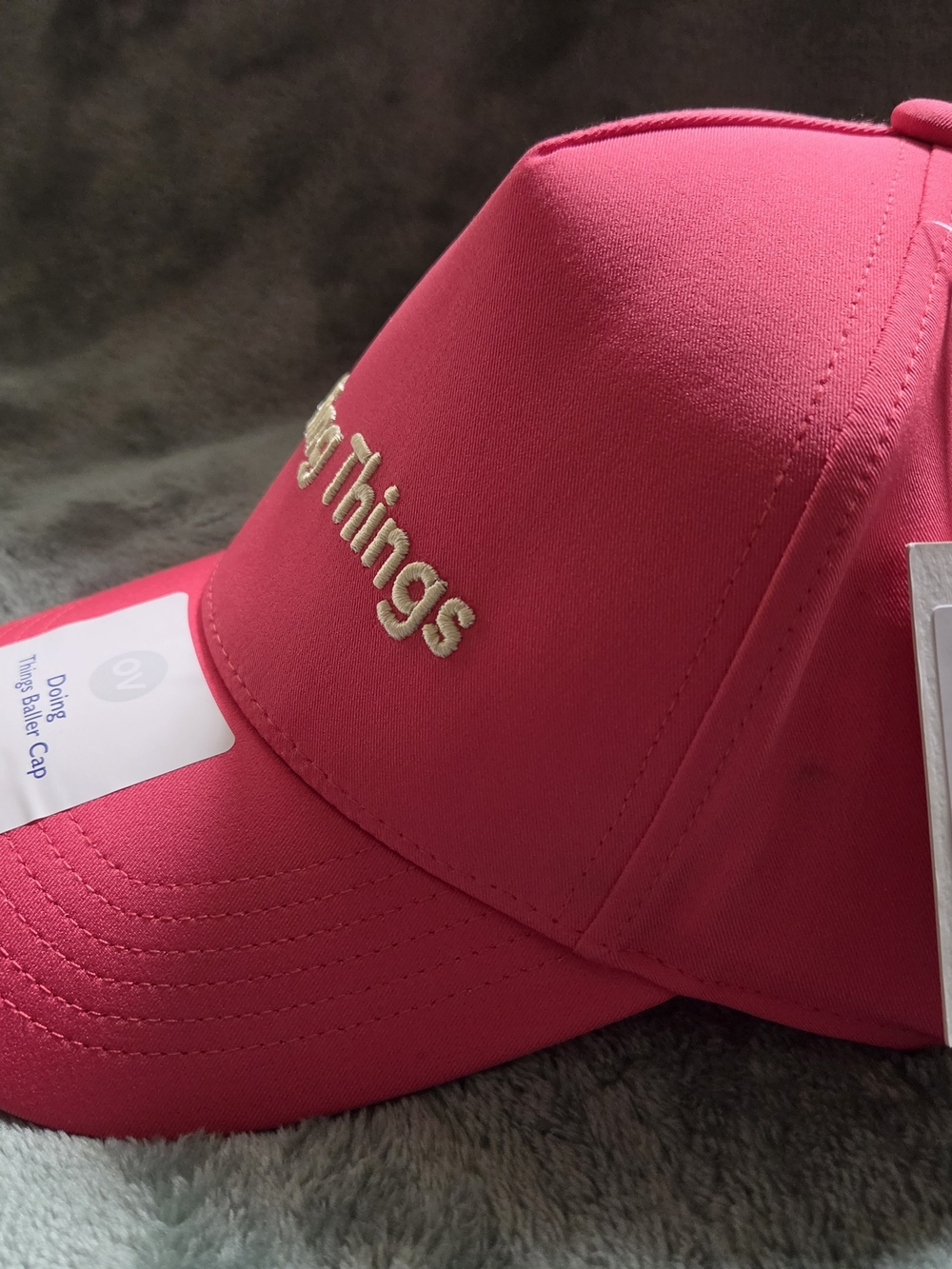 Outdoor Voices Doing Things Baller Cap Pink Coral Women’s Adjustable UPF Hat NWT